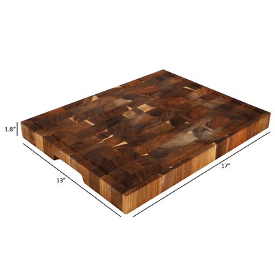MegaChef 17" x 13" Acacia Wood Butcher Block (935123379M)