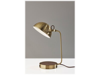 Adesso Brooks Desk Lamp, 18, Antique Brass (3000-21)