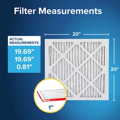 Filtrete Allergen Defense Air Filter, 1000 MPR, 20" x 20" x 1" (9802-4)