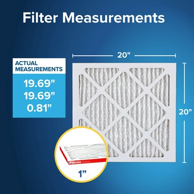 Filtrete Allergen Defense Air Filter, 1000 MPR, 20 x 20 x 1 (9802-4)