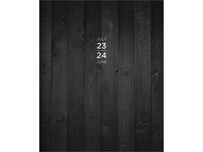 2023-2024 TF Publishing Simply Black 9 x 11 Academic Monthly Planner, Paperboard Cover, Black (AY24-4516)