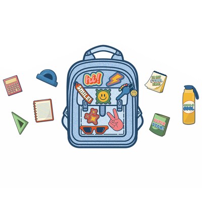 Eureka SCool Era Welcome Bulletin Board Set, 24/Set (EU-847848)