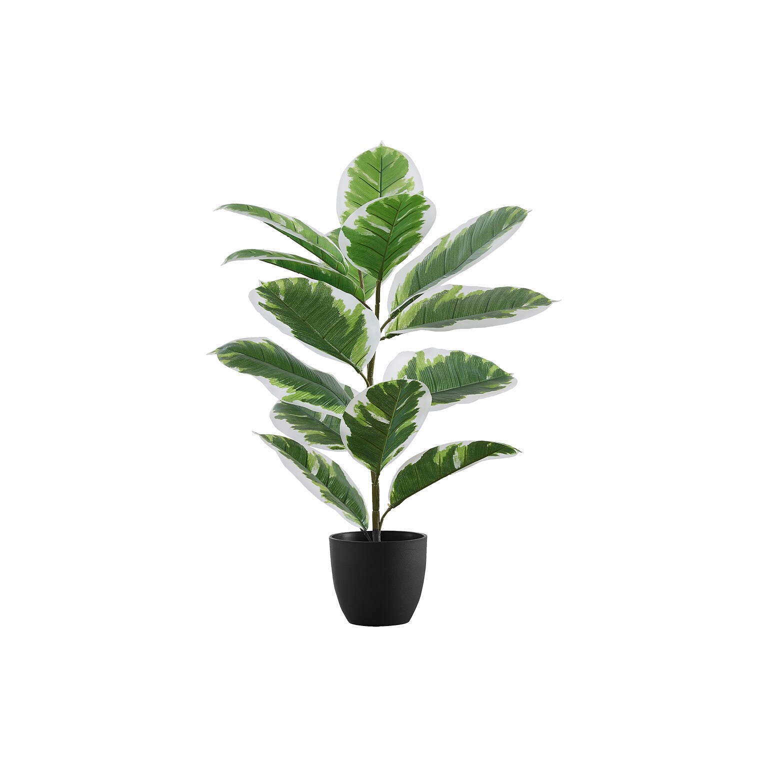 Monarch Specialties Inc. 27 Artificial Rubber Plant in Pot (I 9572)