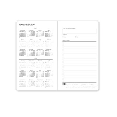 2027 Blue Sky Ashlyn 3.125" x 6.125" Calendar Year Monthly Standard Planner, Navy (156210-27)