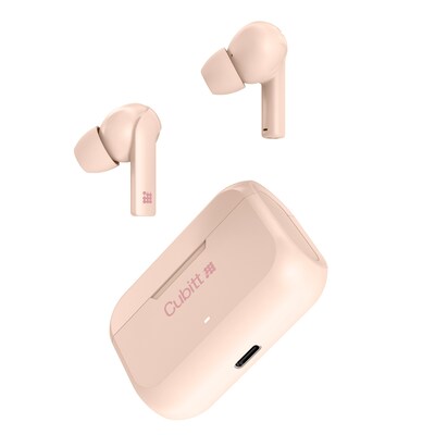 Cubitt Gen 2 Wireless Active Noise Canceling Earbuds, Bluetooth, Pink (CTEG2-5)