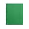 Staples® 4-Pocket 3-Hole Punched Presentation Folder, Green (56212-CC)