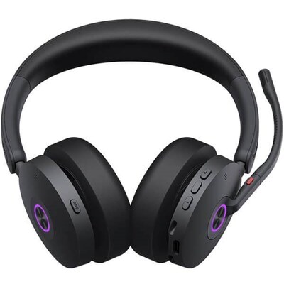 Yealink BH74 Wireless Noise Canceling Bluetooth Stereo Over-the-Ear Headset, USB-C/USB-A, MT Certified/UC Certified (1208678)