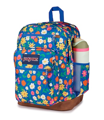 JanSport Cool Student Flower Market Laptop Backpack, Large, Multicolored (JS0A2SDDDKO)