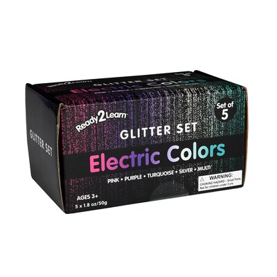 Ready2Learn Glitter, Assorted Colors, 5/Pack (CE-10150)