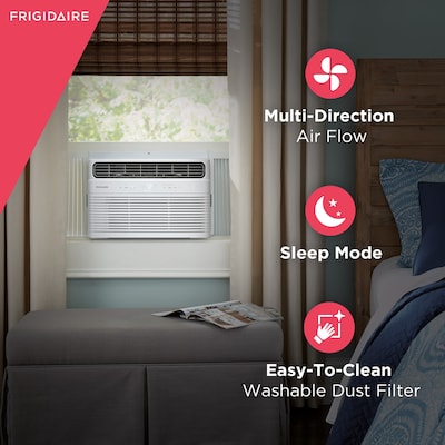 Frigidaire 115-Volt 6,000 BTU Window-Mounted Air Conditioner with Remote, White (FHWC064WB1)