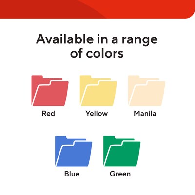 Staples 30% Recycled File Folders, Single Tab, Letter Size, Manila, 100/Box (ST56676-CC)