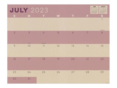 2023-2024 TF Publishing Kraft 22 x 17 Academic Monthly Desk Pad Calendar (AY24-8206)