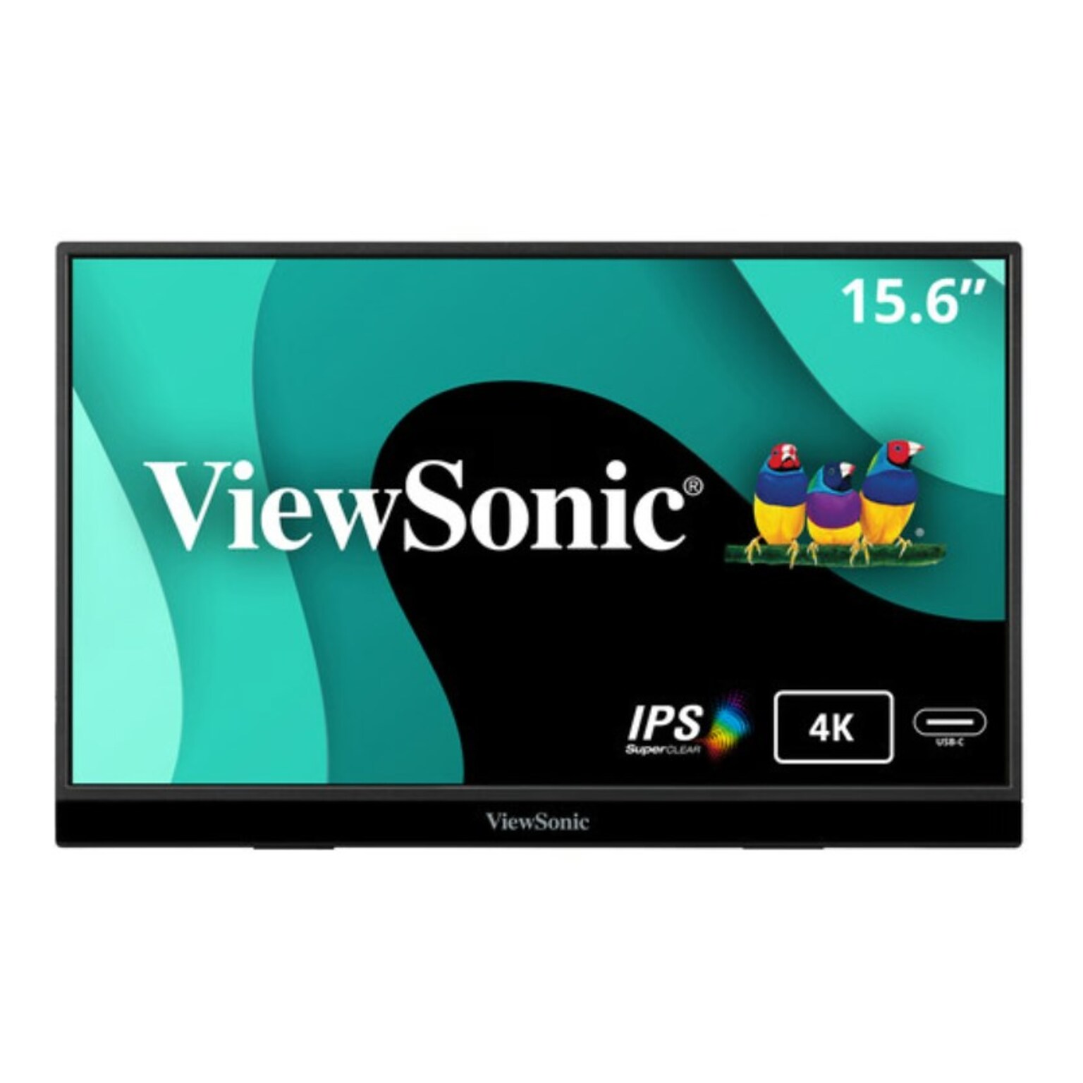ViewSonic Portable 15.6 60 Hz LED Monitor, Black (VX1655)