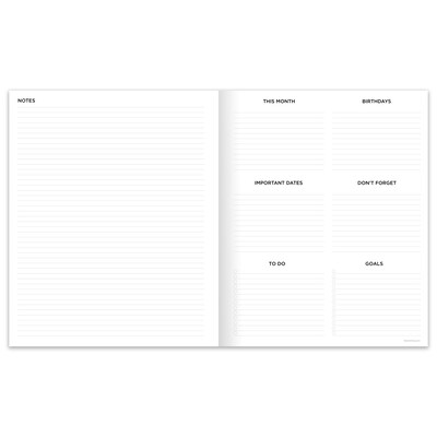 2025-2026 TF Publishing Super Stripe 9" x 11" Academic Year Monthly Planner, Paperboard Cover, Multicolored (AY26-4510)