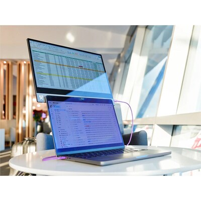 espresso Touch 15.6" FHD LCD 60Hz Portable Monitor, Built-In Speaker, Height Adjustable, Gray (900-00037)