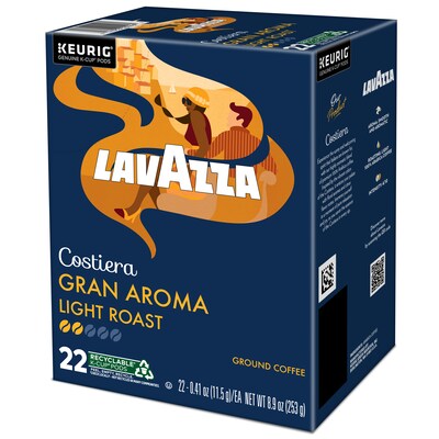 Lavazza Gran Aroma Coffee Keurig® K-Cup® Pods, Medium Roast, 22/Box (6002)