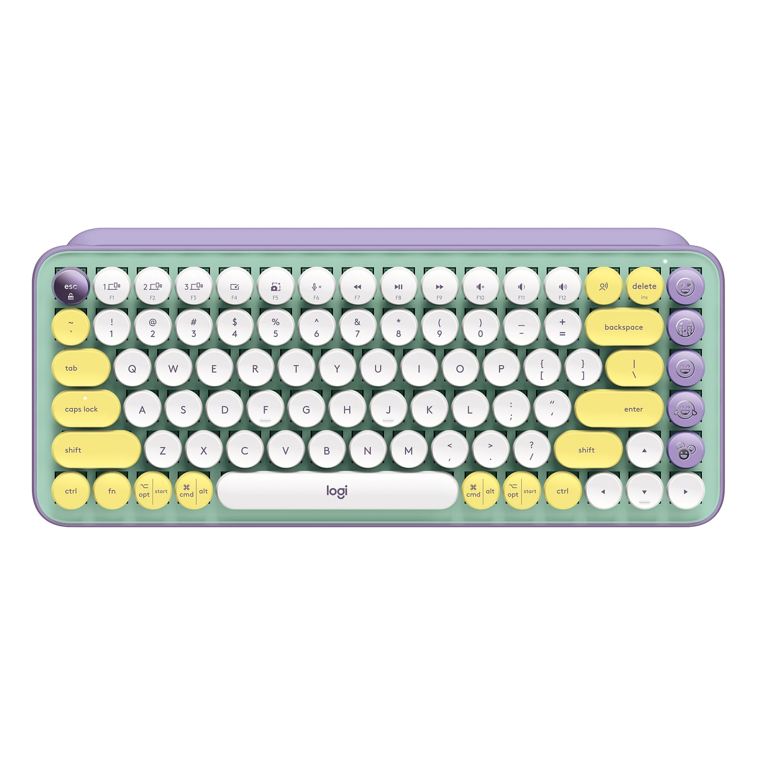 Logitech POP Keys Wireless Bluetooth Mechanical Keyboard, Daydream (920-010708)