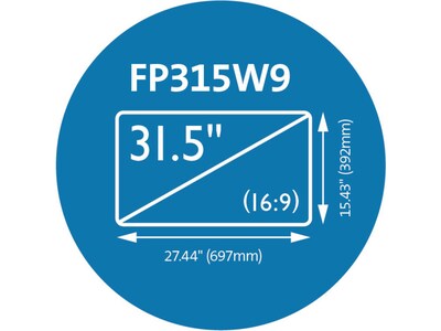 Kensington Anti-Glare Reversible Privacy Screen for 31.5" Widescreen Monitor, 16:9 (K52115WW)