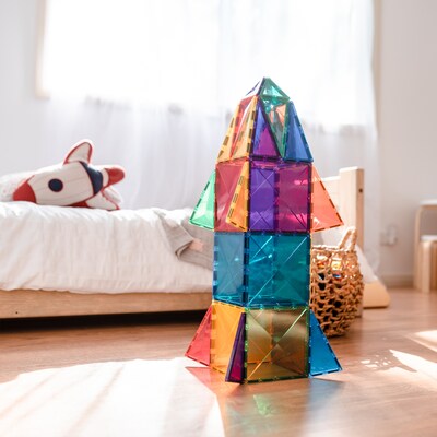 Connetix Magnetic Tiles Rainbow Mega Pack, 212 Pieces (CNTR00212ME)