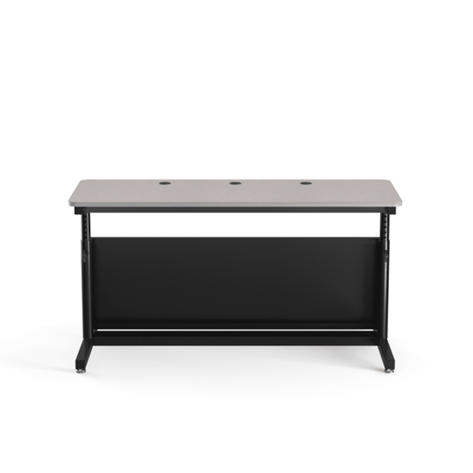 VersaDesk Deluxe 60W Manual Adjustable Standing Computer Table, Grey/Black (CTL6024-BG)
