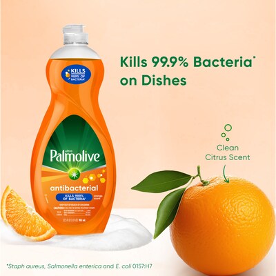 Palmolive Ultra Concentrated Antibacterial Liquid Dish Soap, Orange Scent, 32.5 oz. (US04274A)