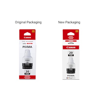 Canon GI-20 Pigment Black Standard Yield Ink Cartridge Refill (3383C001)