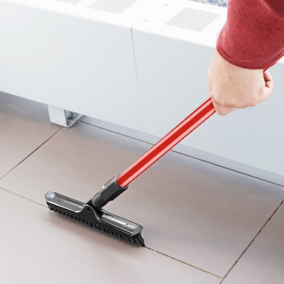 Libman 10" Swivel Grout and Scrub Brush Head, Black, 6/Pack (1616)