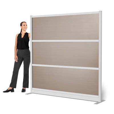 Luxor Oakwood 3-Panel Room Divider, 70"H x 70"W, Oak Grain (PPWL012)