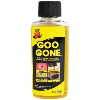Goo Gone Original Goo & Adhesive Remover, 2 oz Travel Size Bottle, 12 Bottles/Bag, 12 Bags/Carton