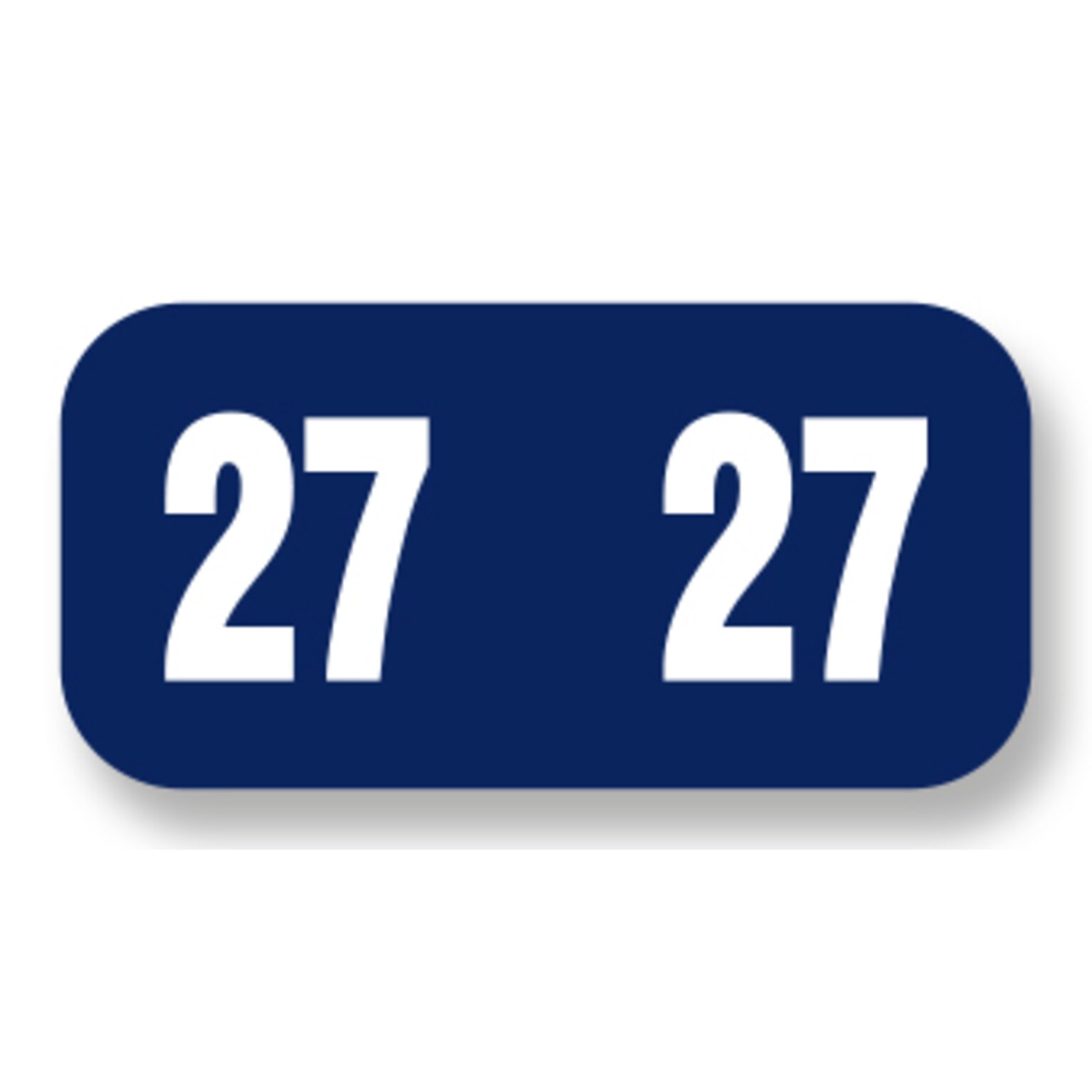 Medical Arts Press TAB Compatible 2027 Year Label, 1/2 x 1, Blue, 250/Pack