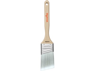 Wooster Brush Silver Tip 2 Polyester Angle Brush, 6/Box (0052210020)