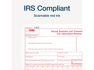 Adams 2024 1096 Summary Tax Form, 10/Pack (STAX1096-24)