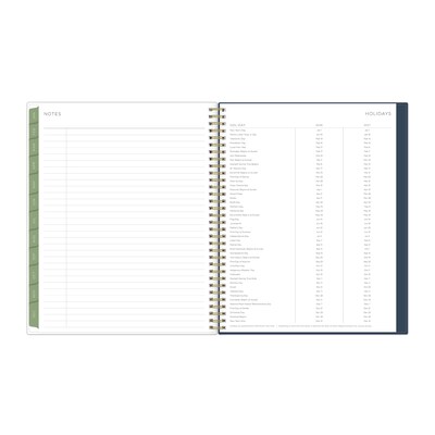 2026 Blue Sky Kelly Ventura Gardens 8.5" x 11" Calendar Year Weekly & Monthly Planner, Plastic Cover, Multicolored (153064)