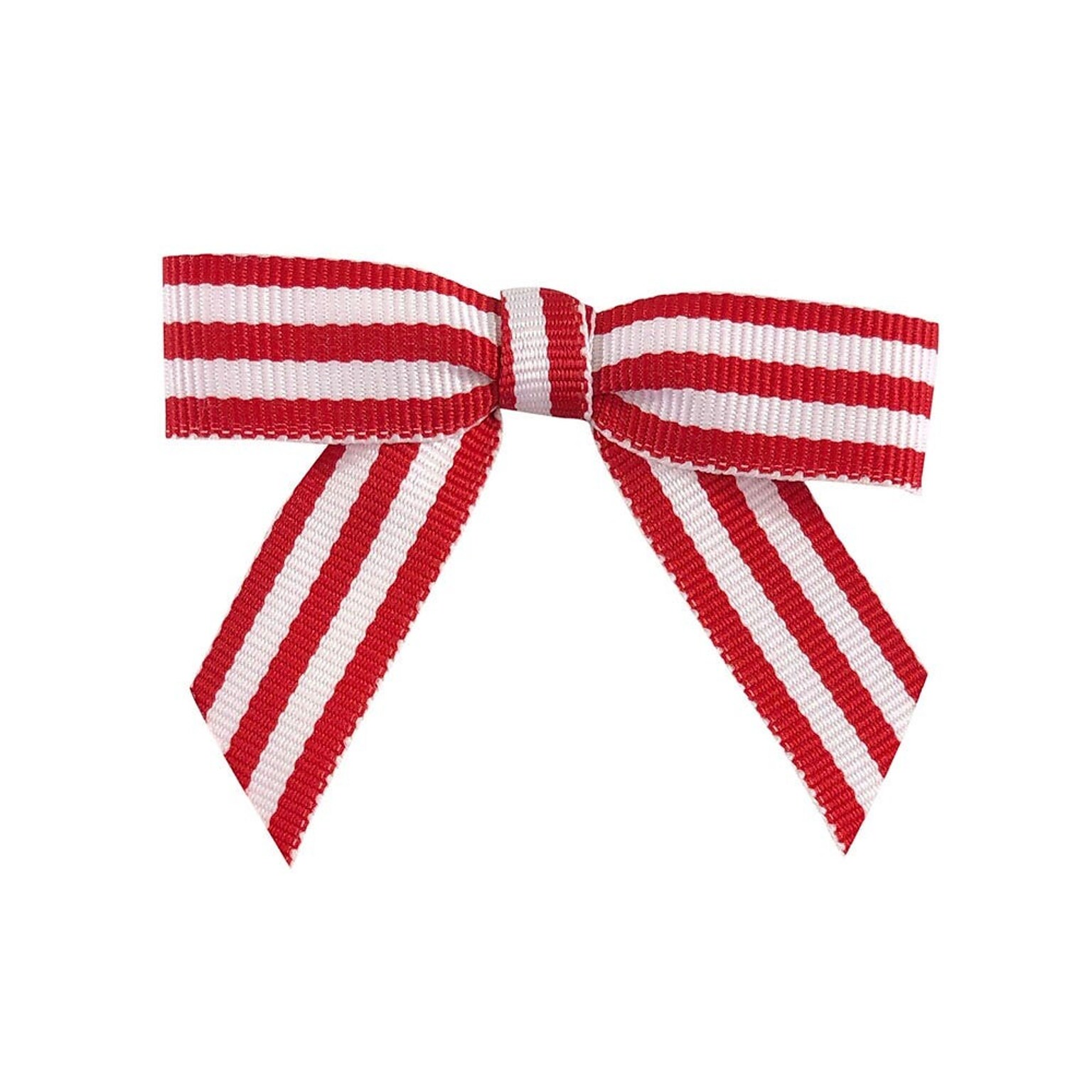 JAM Paper Grosgrain Bows, Red/White, 100/Pack (52640349308)