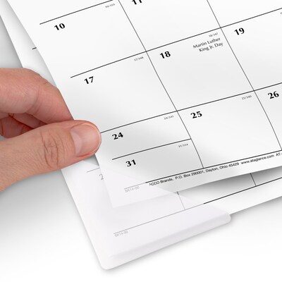 2027 AT-A-GLANCE 17.75" x 11" Monthly Desk Pad Calendar, White/Black (SK14-00-27)