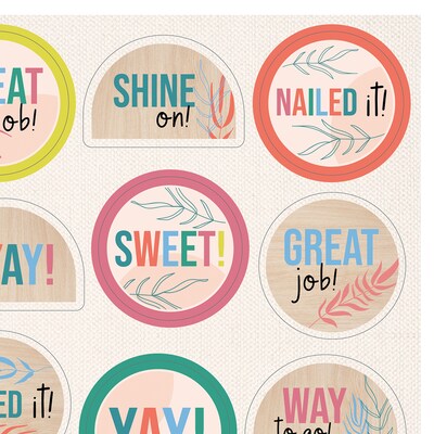 Carson Dellosa Education True to You Motivators Motivational Stickers, Multicolored, 72/Pack, 12 Packs/Bundle (CD-168330-12)