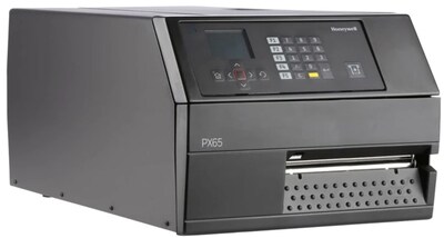 Honeywell PX65A00000000200 PX65 Thermal Transfer Label Printer, Ethernet/Serial/USB, Black