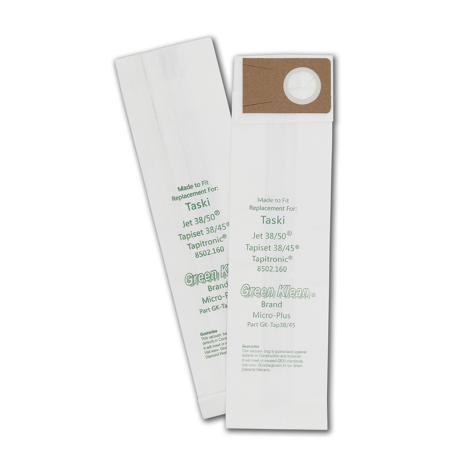 Green Klean Vacuum Bags, 10/Pack (GK-TAP38/45-P)