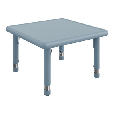 Flash Furniture Wren Square Activity Table, 24 x 24, Height Adjustable, Dusty Blue (YUYCX0022SQRDTB)