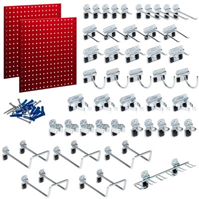 Triton Products LocBoard Pegboards with 46 pc. LocHook Assortment (LB1-RKit)