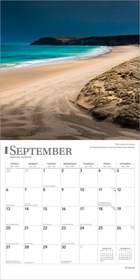 2026 BrownTrout Scotland 12" x 12" Monthly Wall Calendar (9798330705474)