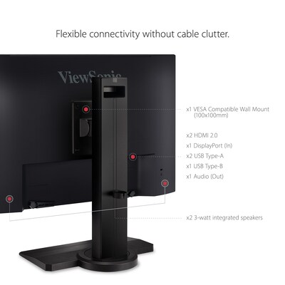 ViewSonic 24" 240Hz LED Gaming Monitor, Black (XG2431)