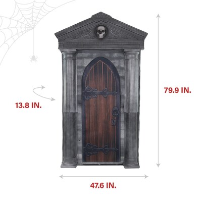 Haunted Hill Farm 6.7 ft. Motion-Activated Mausoleum Halloween Animatronic by Tekky (HHMAUSOLEUM-1FLSA)