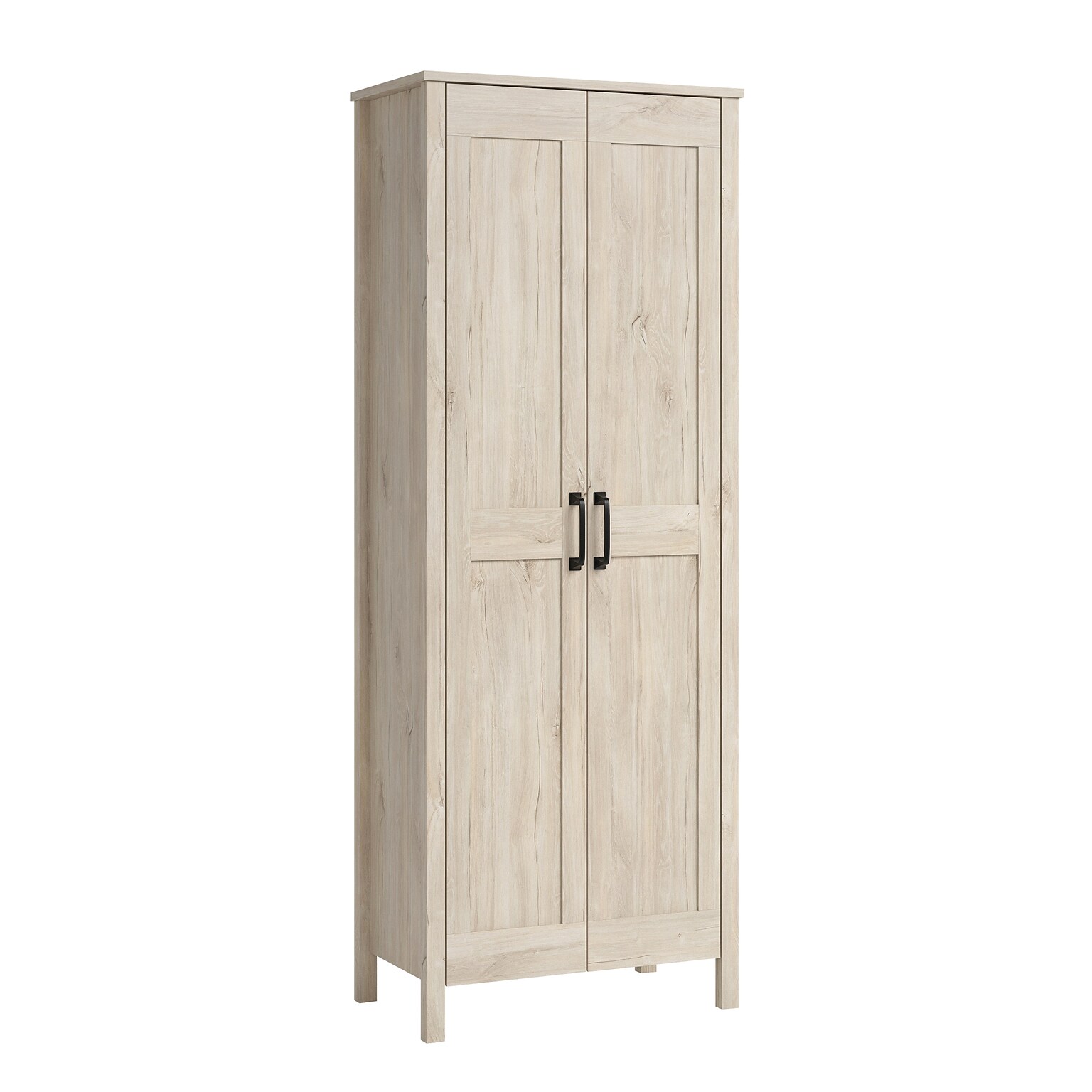 Sauder Select 72H Storage Cabinet with 3 Shelves, Chalk Oak (433242)