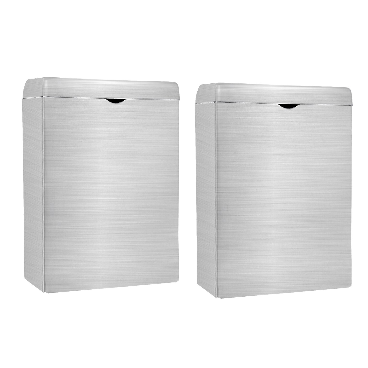 Alpine Industries Sanitary Receptacle, Stainless Steel, 2/Pack (451-SSB-2PK)
