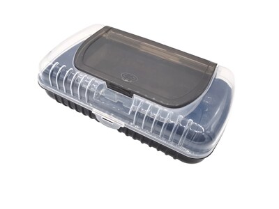 Pep Rally Lid Polypropylene Pencil Cases, Solid Black (61746))
