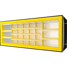 Iris 26-Drawer Desktop Storage Cabinet, Black/Yellow (500175)