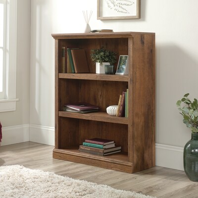 Sauder Select 44H 3-Shelf Bookcase, Vintage Oak (426425)