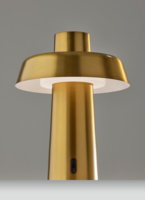 Adesso ADS360 Pirlo 11.75H LED Table Lamp, Antique Brass (AD9204-21)