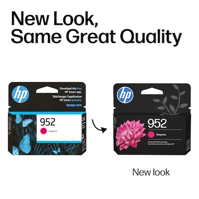 HP 952 Magenta Standard Yield Ink Cartridge, Prints Up to 630 Pages (L0S52AN#140)